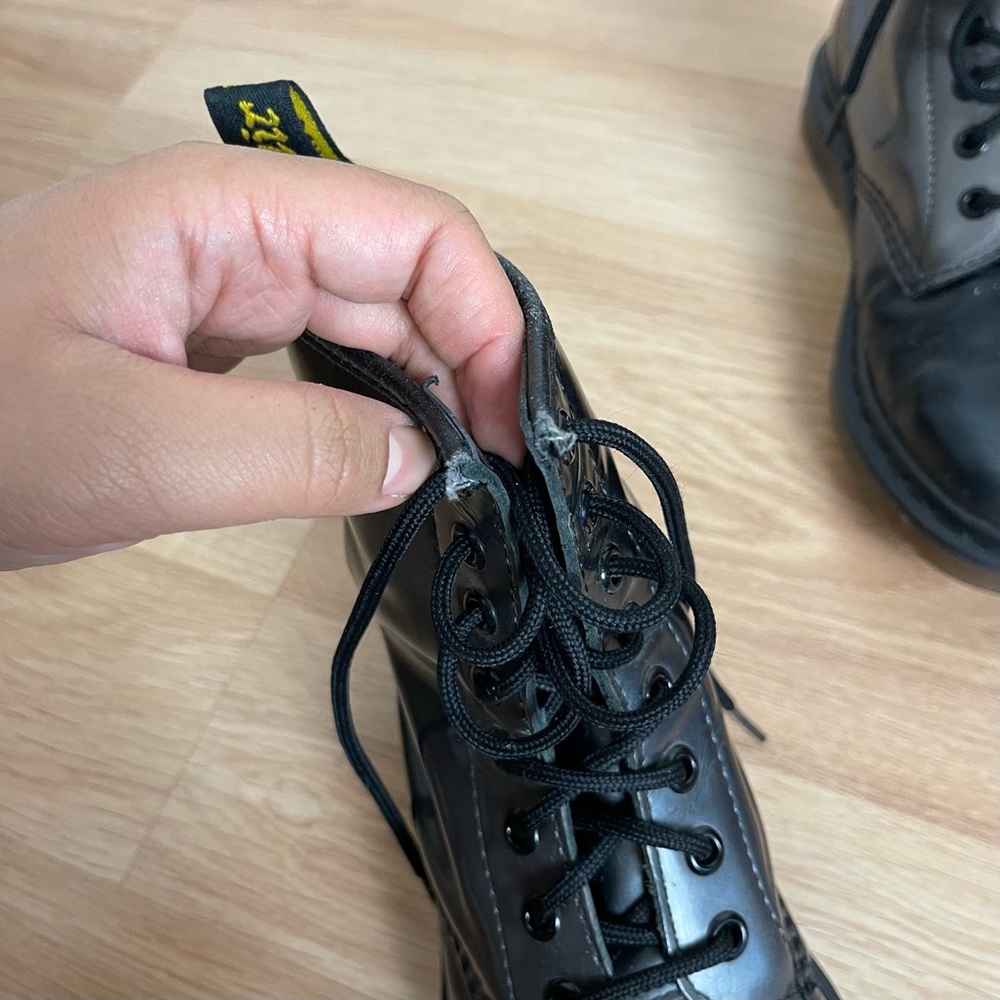 Dr. Martens 1490 Silver Ombré Metallic Boots - Picture 10 of 15
